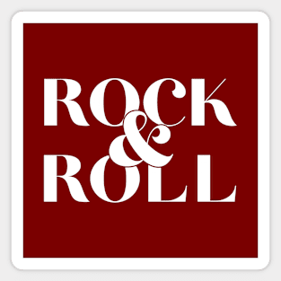 Rock And Roll Slogan Magnet